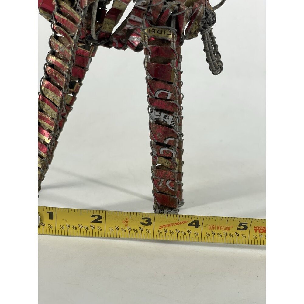 Aluminum Can Giraffe Animal Statue Handmade Pop Art Sculpture - Picture 12 of 13